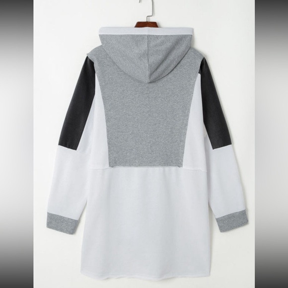 OVERSTOCKED - TODAY ONLY!! Y2K White-Black Corduroy- & Gray Exposed Seam Snap - Picture 2 of 16